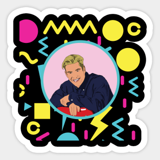 Zach Morris 90s Saved By The Bell Sticker